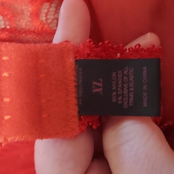 Frederick's of Hollywood Lace Mesh High Neck Chemise - Picture 8 of 9